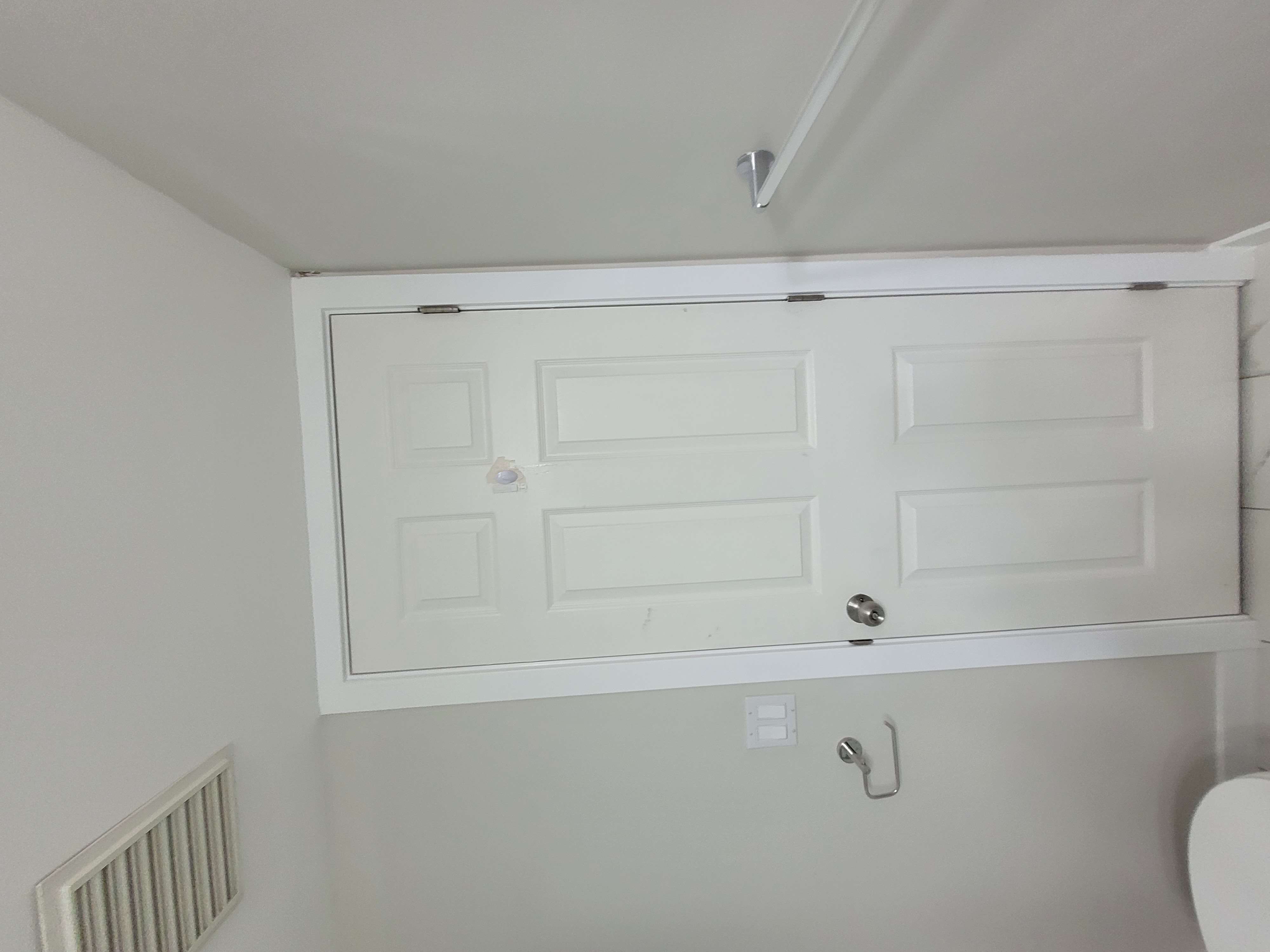 Finished ceiling drywall repair after patching - photo 2