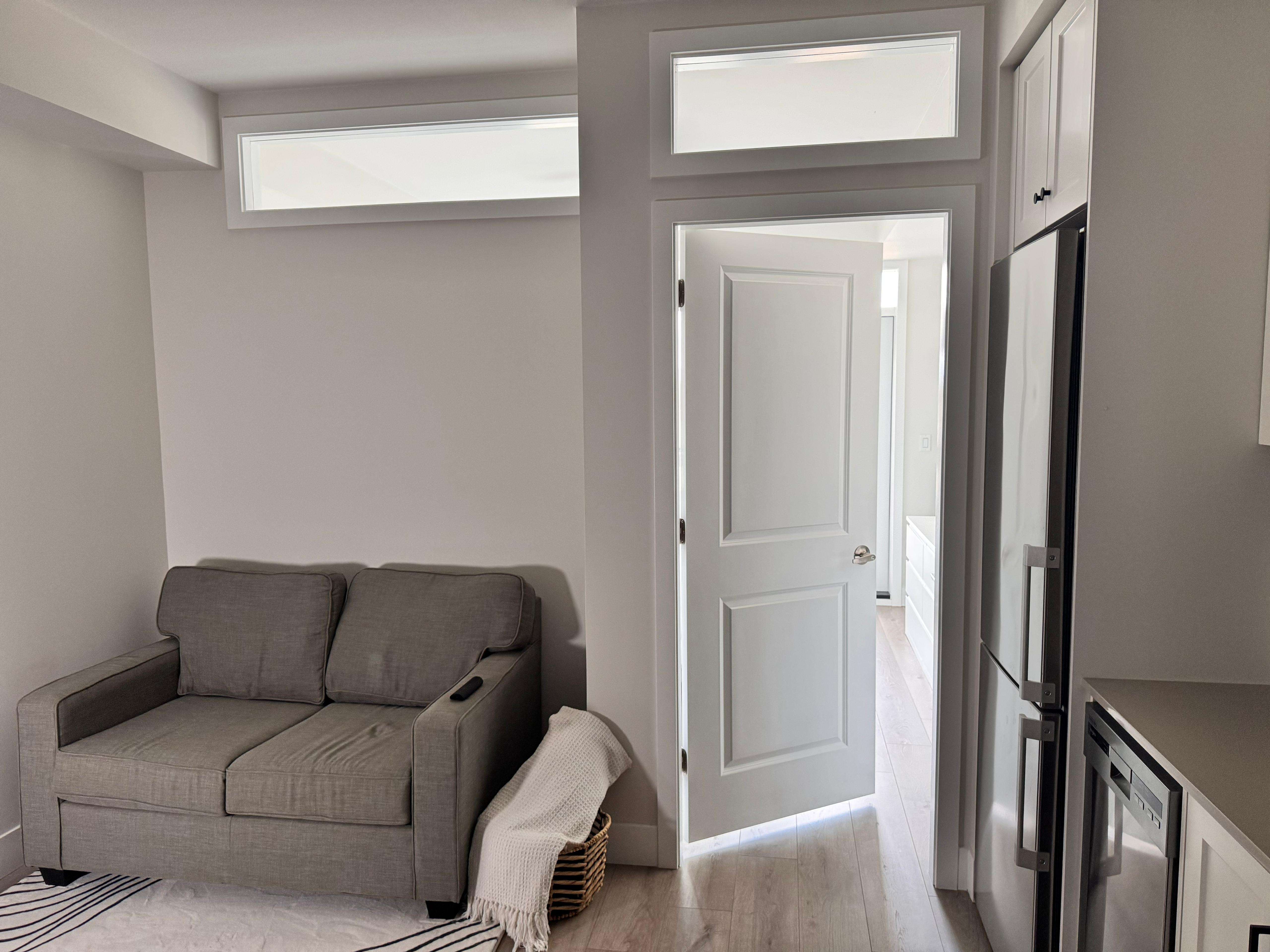 Studio room to one bed room conversion. 