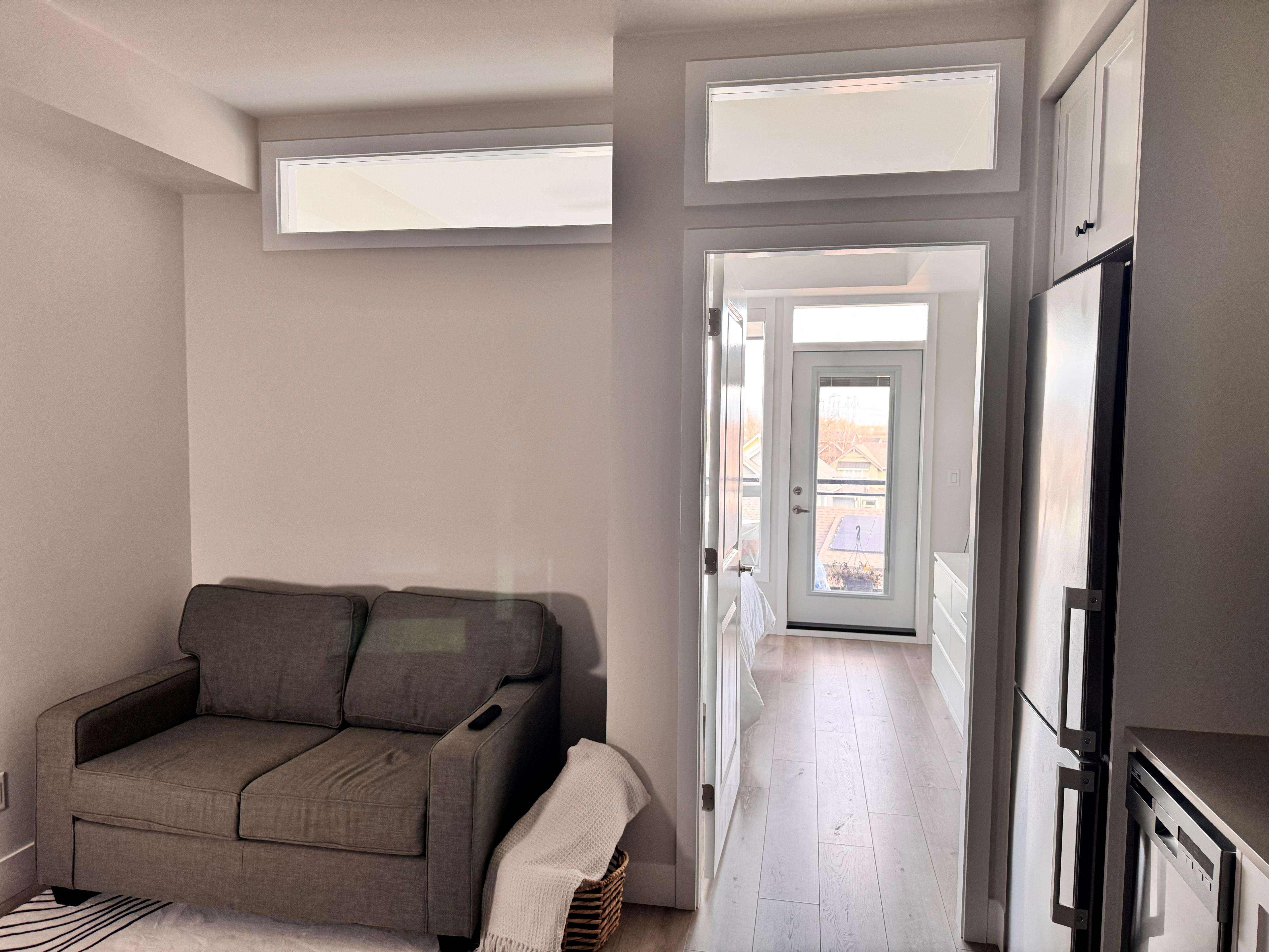 Studio room to one bed room conversion.