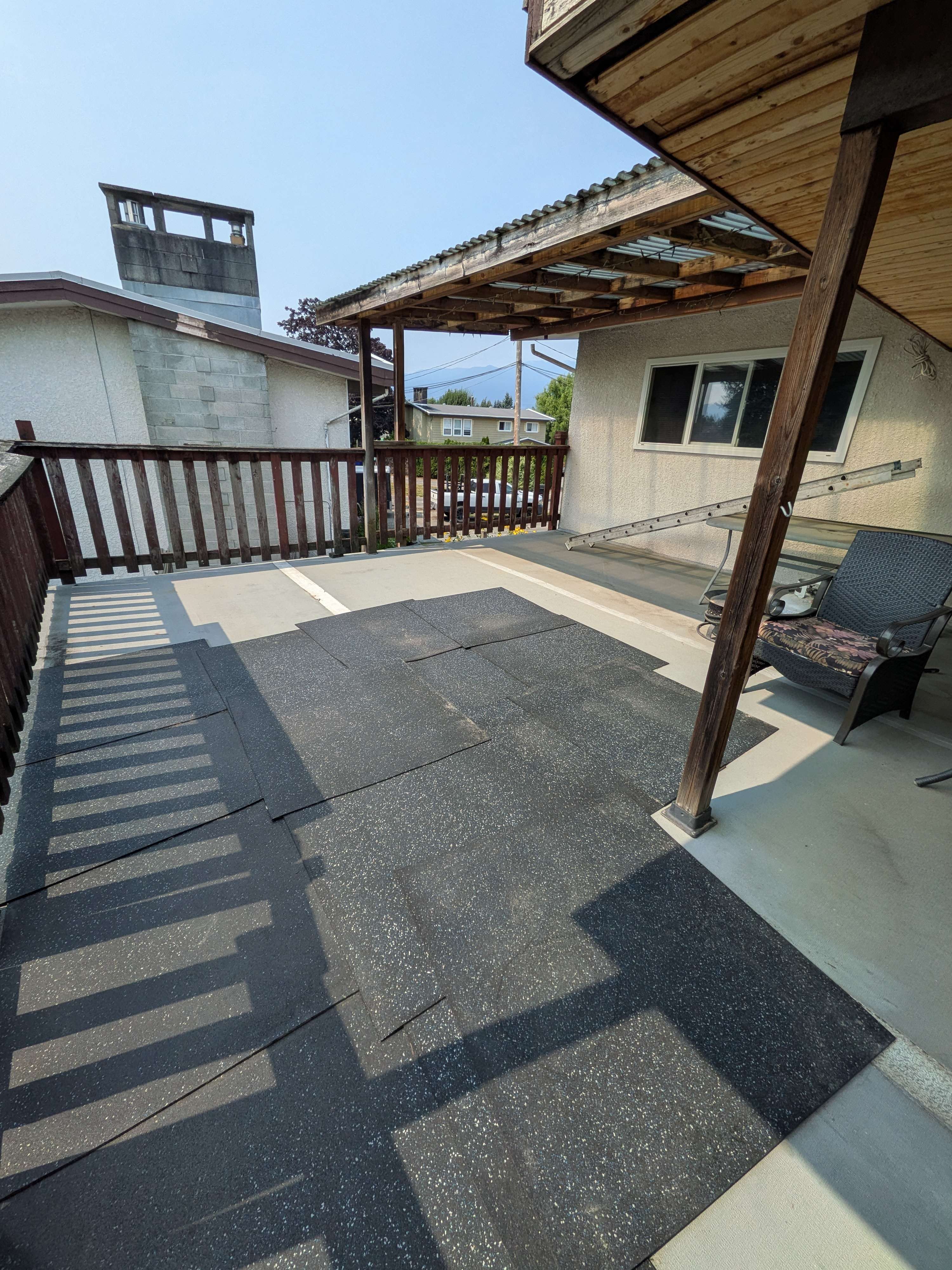 Deck before the vinyl replacement