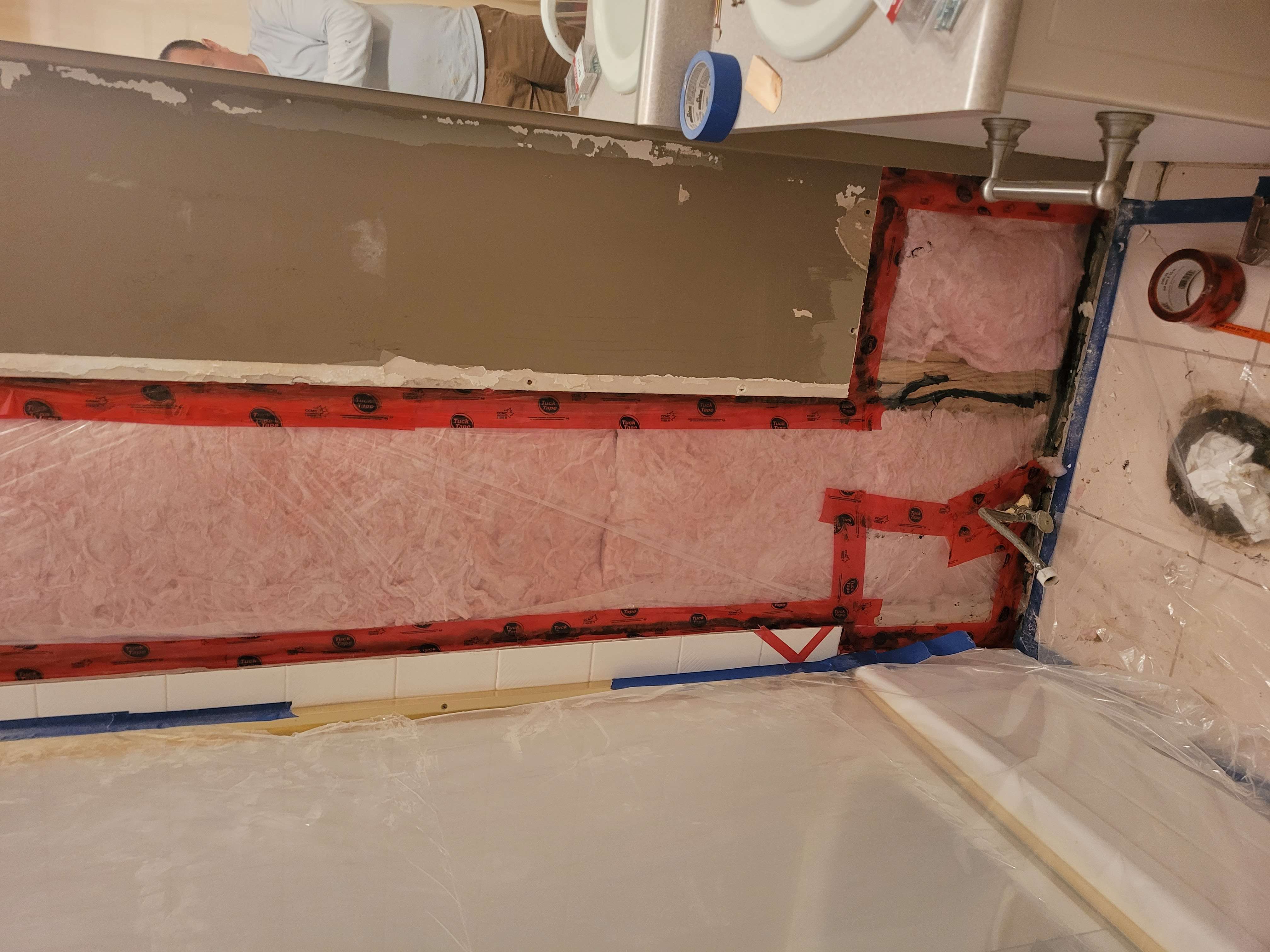 Drywall repair before