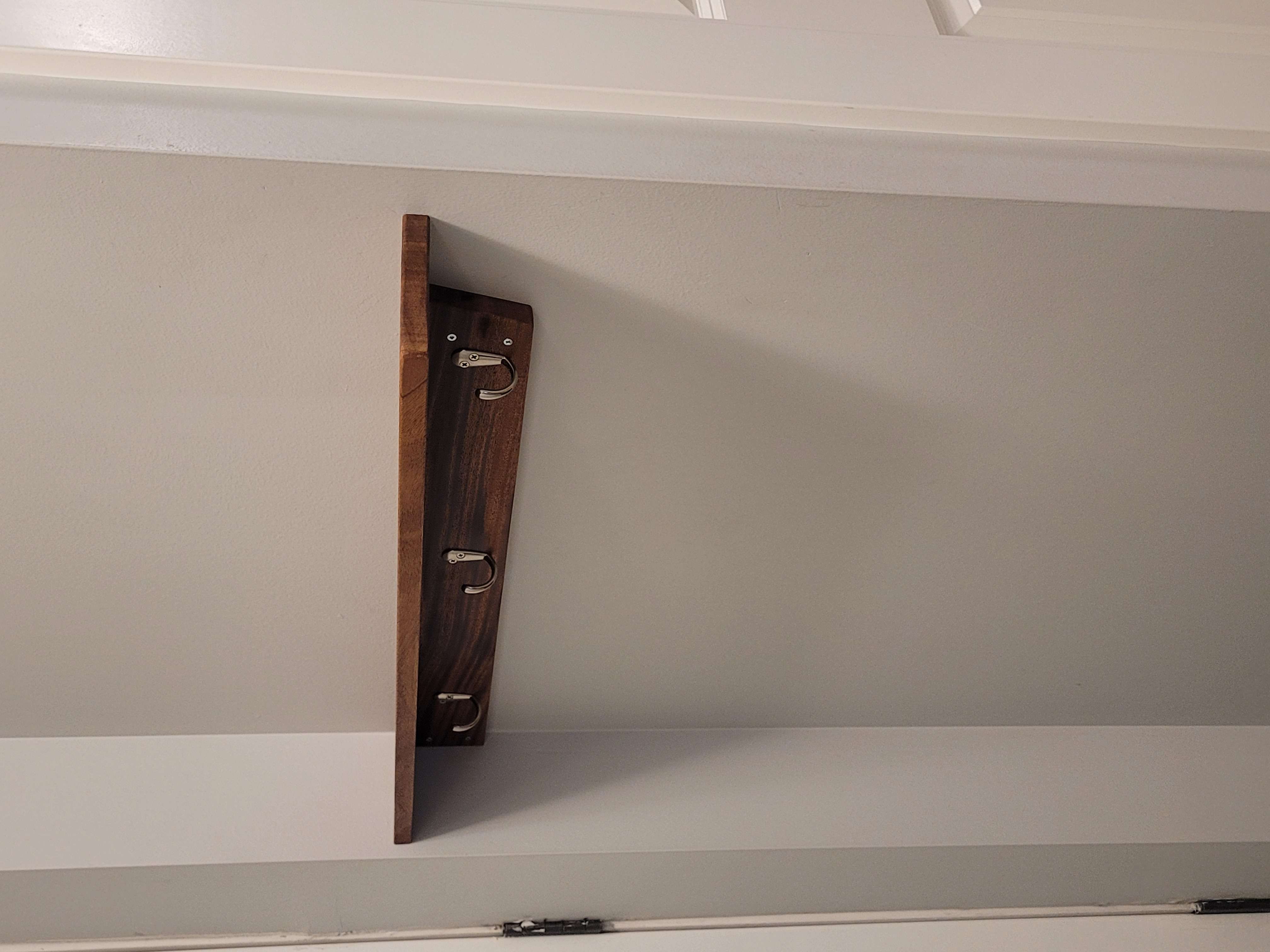 Custom carpentry project - Mahogany wall accessary 1