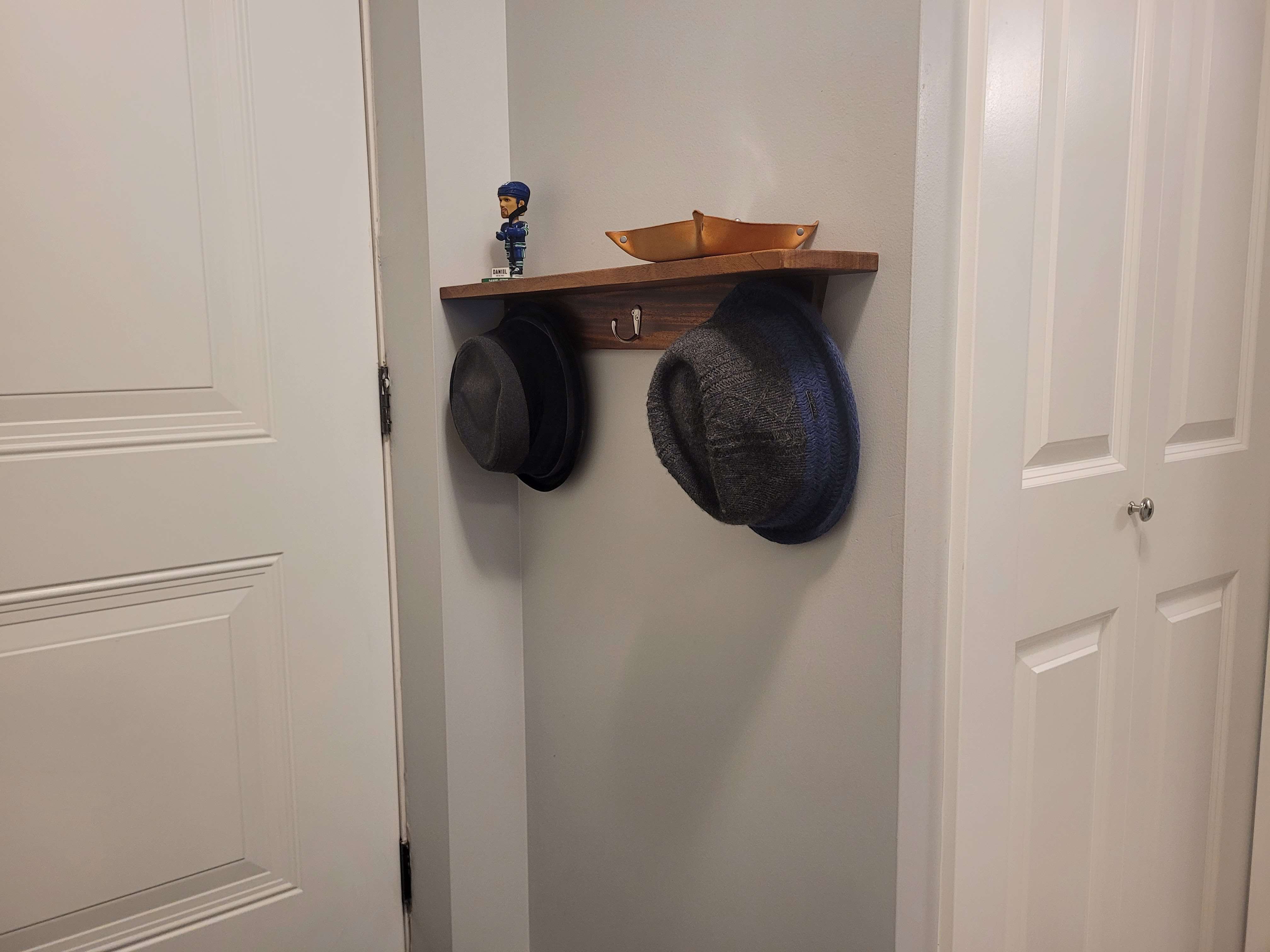 Custom carpentry project - Mahogany wall accessary 2